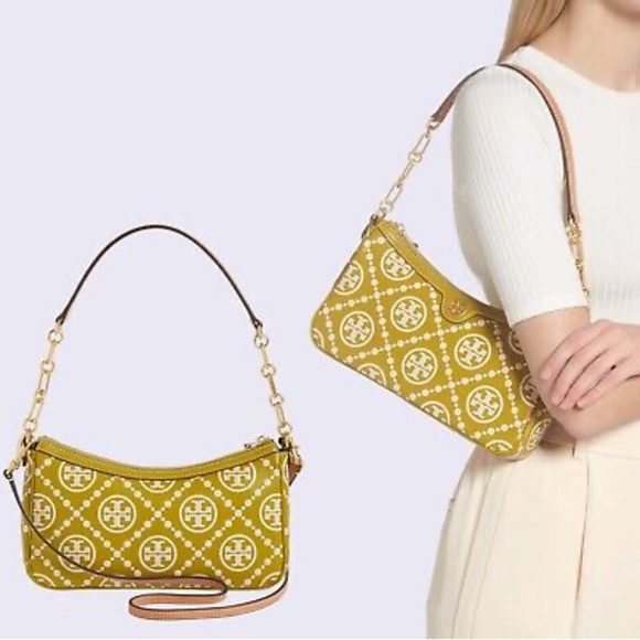 T MONOGRAM EMBOSSED STUDIO BAG - Picture 9 of 12